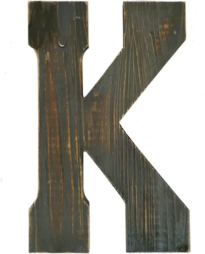 Miniatura 16 de ABELOTS Arte de pared con letras grandes para sala de estar, baño, dormitorio y decoración del hogar, letras rústicas de granja para apellidos