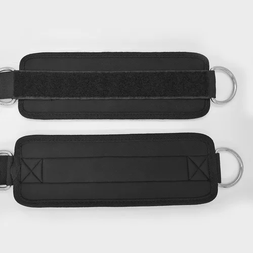 Miniatura 4 de Correas de tobillo de fitness para máquinas de cable, paquete de 2, cómodas y ajustables, puños de tobillo y muñeca acolchados, correas para piernas