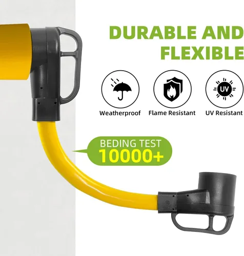 Miniatura 8 de Cable adaptador de cargador NEMA 14-30P a 14-50R EV, 125V/250V 30 Amp 4 clavijas de salida de secadora a 50 Amp EV/RV adaptador de conversión