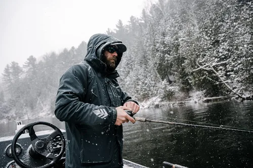 Miniatura 6 de Whitewater Great Lakes - Chaqueta de pesca impermeable y resistente al viento con nailon Ripstop