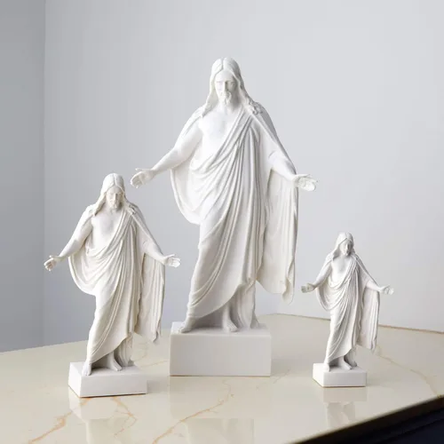 Miniatura 5 de Libro de Deseret – BELOSOL – Estatua de Cristo – Decoración cristiana – Estatua de Jesús – Decoración para el hogar – Escultura inspiradora – Vida
