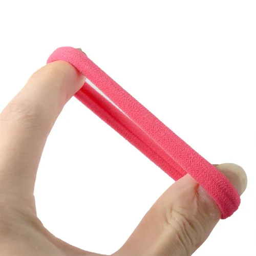 Miniatura 2 de XIMA 60 ligas elásticas de nailon para el cabello, bandas para el cabello, sin arrugas, tela elástica, grandes y elásticas, soportes para cola de 60