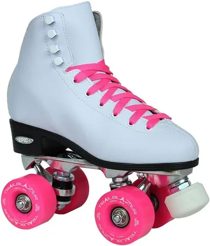 Epic Skates Patines clásicos de cuatro ruedas con ruedas rosadas