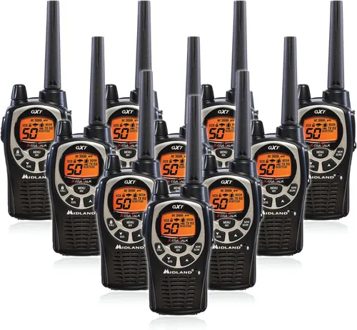 Miniatura 10 de Midland GXT1000VP4 Radio bidireccional GMRS de 50 canales – Walkie Talkie de hasta 36 millas – Negro/Plata (paquete de 4)
