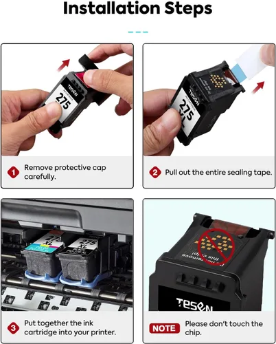 Miniatura 4 de PG-275XL 275XL Cartuchos de tinta negra remanufacturados de repuesto para Canon 275XL 275 PG-275 PG275 XL Negro Alto rendimiento para PIXMA TR4720