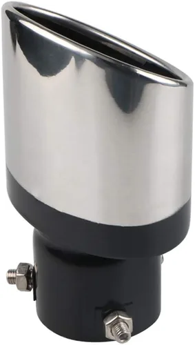 Miniatura 3 de Tubos de punta de silenciador de escape de coche de acero inoxidable universal tipo recto atornillado para tubos de 1.5 a 2.1 pulgadas de diámetro
