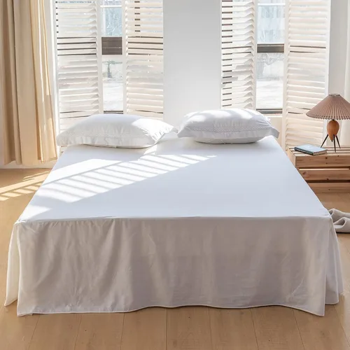 Miniatura 8 de BISELINA - Falda de cama de lino francés con volantes plisados de 22 pulgadas, caída a medida, mezcla natural de lino y algodón, funda para cama