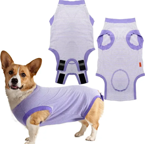 Traje de Recuperación de Cirugía de Perro, Traje de Recuperación Quirúrgica para Perro Macho Hembra Neuter, Camisa de Esterilización Mameluco para