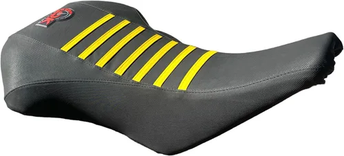 Miniatura 3 de Funda de asiento compatible con Suzuki LTZ 400 Z400 2003-2008 - Protector de asiento de ATV a medida (negro/amarillo)
