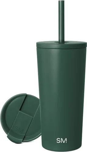 Miniatura 42 de Simple Modern- Vaso con aislamiento, c/tapa y pajilla Taza de viaje Botella de agua de ac. inox. reutilizable Unisex Colecc. Classic 24 oz