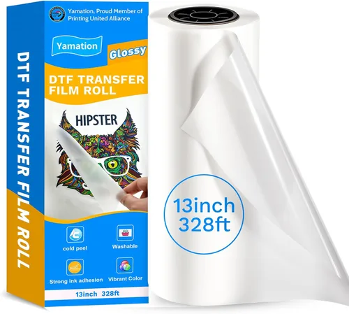 Miniatura 8 de Película de transferencia DTF brillante: 8.5" x 11" pulgada 100 hojas de papel PET brillante transparente pelado en frío transferencia directa a