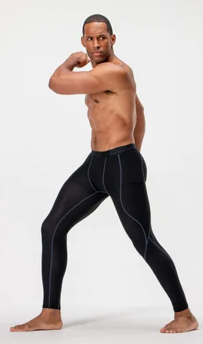 Miniatura 4 de DEVOPS Paquete de 2 leggings deportivos de compresión para hombre con bolsillosin bolsillo