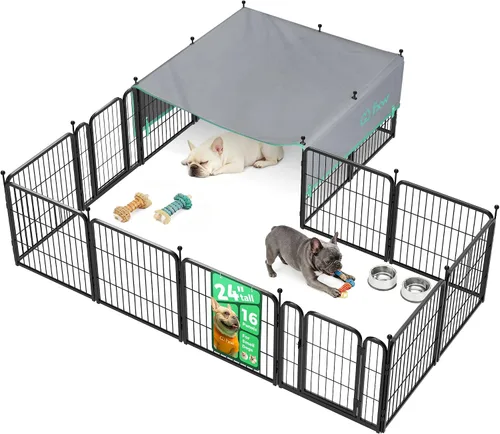 Miniatura 60 de FXW Rollick - Corralito para perros para patio, campamento con casa rodante, patentado, 24 pulgadas, 2 paneles