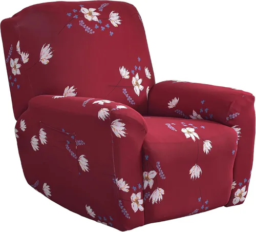 Miniatura 18 de Fundas elásticas para sillas reclinables, 4 piezas, estampado Lazyboy, funda de elastano suave para silla reclinable, protector de muebles