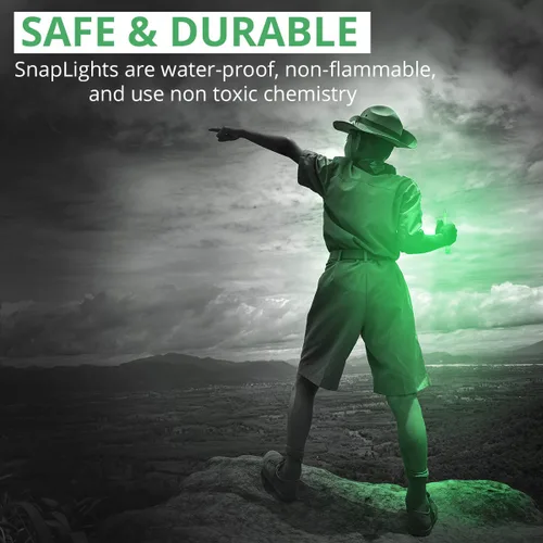Miniatura 6 de Cyalume Glow Sticks - Barra de luz de grado militar, verde prémium de 6 pulgadas SnapLight de emergencia química con 12 horas de duración, paquete