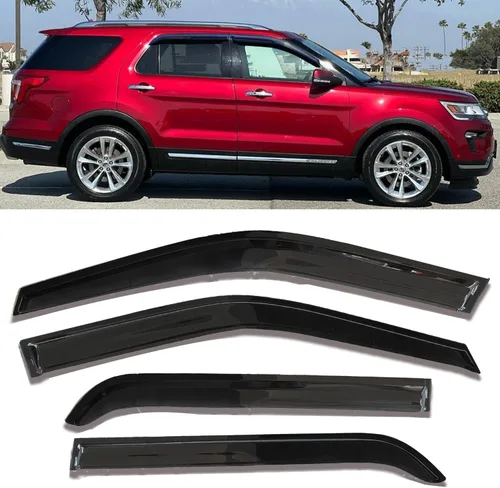 Miniatura 14 de Viseras laterales adhesivas para ventana de lluvia, deflectores de ventilación para Toyota RAV4 2019 2020 2021 2022, 4 piezas teñidas de humo