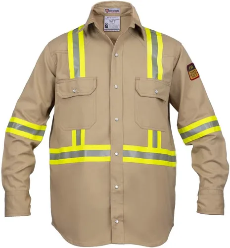 Miniatura 16 de Camisa Hi Vis de alta visibilidad FR resistente al fuego - 88% C/12% N - 7oz Azul marino