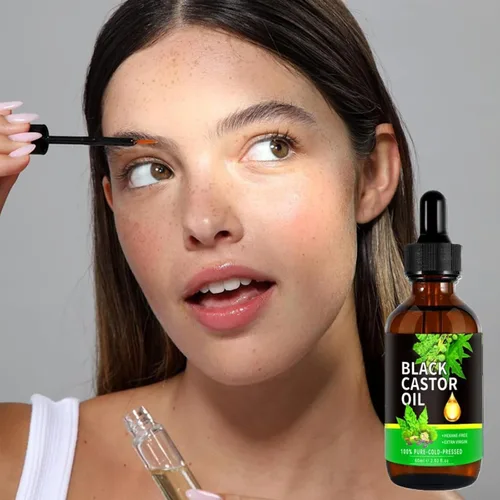 Miniatura 2 de Aceite de Ricino y Castor Orgánico Puro para Crecimiento del Cabello, Pestañas, Cejas y Vello de Mujeres y Hombres - 2.0 fl oz/2.0 Fl Oz 1 Botella