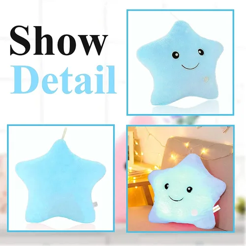 Miniatura 2 de Lindos rellenos de almohada brillantes de animales de peluche de estrellas para niños, regalo del día del niño, hijo, hija, niñas, niños, almohadas
