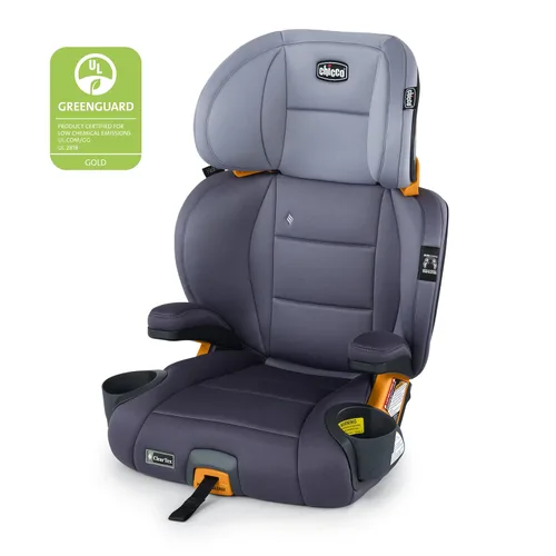 Miniatura 9 de Chicco KidFit ClearTex Plus 2 en 1 asiento elevador de posicionamiento de cinturón, asiento elevador sin respaldo y respaldo alto, para niños de 4