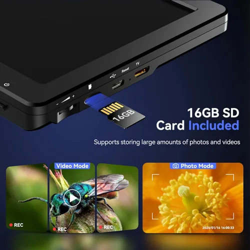 Miniatura 4 de TOMLOV Microscopio Digital DM9 Max: 20MP 10.1" 1500X HD IPS HDMI Microscopio Lupa de Monedas para Monedas con Errores con Pantalla, Microscopios
