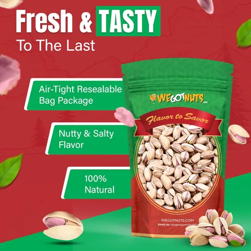 Miniatura 3 de We Got Nuts - Pistachos turcos antep de 5 libras (80 onzas) – Pistachos tostados Kosher de calidad premium – Aperitivo de sabor rico natural