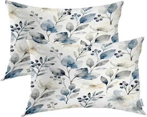 Miniatura 94 de Batmerry Black Cat Green Leaves Throw Pillow Covers, Cat Among Foliage Decorative Pillow Covers Digital Printing Blended Fabric for Couch Sofa Bed