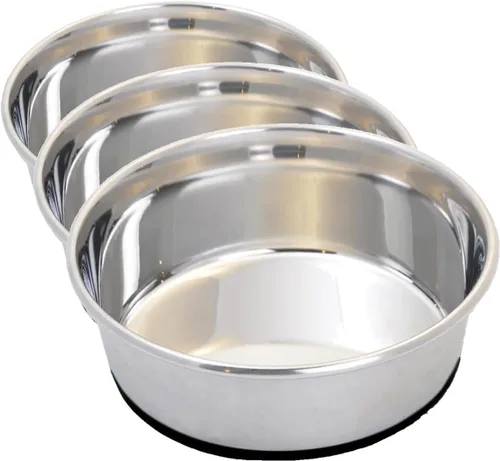 Miniatura 4 de Van Ness Pets - Cuenco mediano de acero inoxidable para perros, 48 onzas