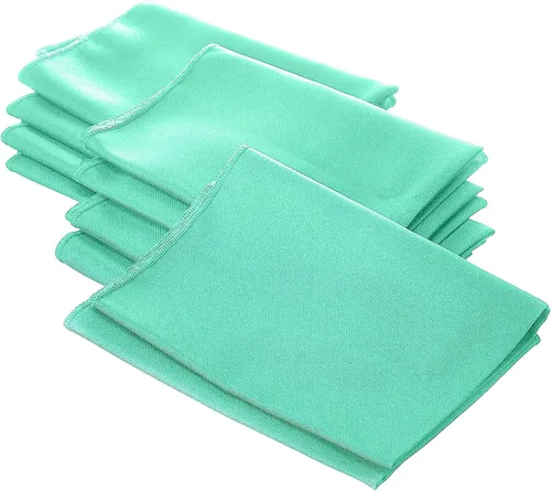 Miniatura 22 de LA Linen Paquete de 10 servilletas de popelina de poli, servilletas de tela suave, servilletas lavables y reutilizables, servilletas de mesa