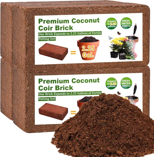 Miniatura 9 de Fibra de Coco Orgánica 1 Pieza Ladrillo de Fibra de Coco Comprimido Sustrato de Cáscara de Fibra de Coco Mantillo Núcleo de Corteza de Coco Medio