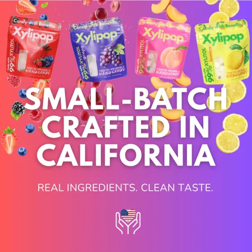 Miniatura 8 de Xylipop Mezcla de bayas – Caramelo de xilitol apto para los dientes Hecho con 3 ingredientes orgánicos Sin azúcar y vegano Golosina segura