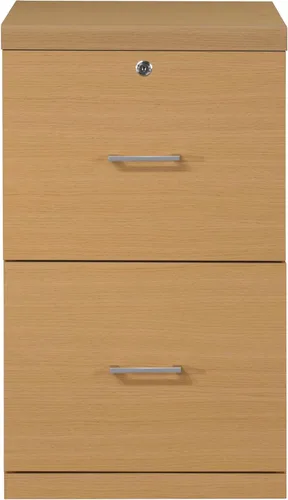 Miniatura 8 de OSP Home Furnishings Alpine Archivador de 2 cajones con cajón superior de bloqueo y sistema de fijación de bloqueo, vertical, natural