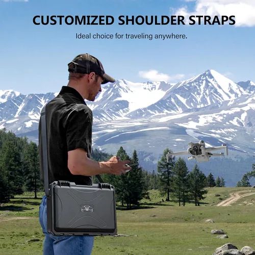 Miniatura 6 de STARTRC Mini 4 Pro Funda de Transporte Dura Impermeable para DJI Mini 3 Pro/3 Accesorios, Estuche de Viaje para Fly More Combo
