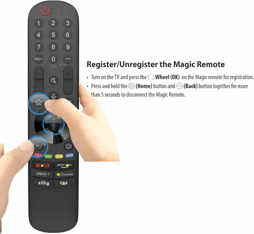 Miniatura 6 de Magic Remote para LG Remote Control para Smart TV 2025-2018 con puntero, control de voz, Bluetooth, para MR25, MR24, 23, 22, 21,20,19,18 GA/GN, Alexa