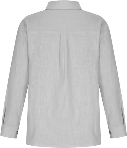 Miniatura 77 de SMIDOW Camisa de algodón y lino con botones para mujer