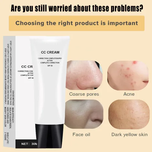 Miniatura 2 de CC Cream Ajuste del tono de piel para piel madura, corrección completa súper activa, ligera, hidratante, SPF 50, 1.0 fl oz (natural, 1.0 fl oz)