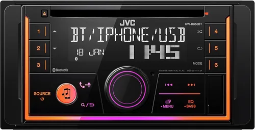 Miniatura 8 de JVC KW-R950BTS Receptor estéreo Bluetooth para coche con puerto USB - Pantalla LCD - Radio AM/FM - Reproductor de MP3 - Doble DIN - EQ de 13 bandas