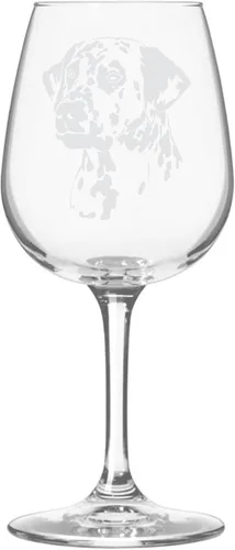 Miniatura 191 de Copa de vino de 12.75 onzas con diseño de perro grabado