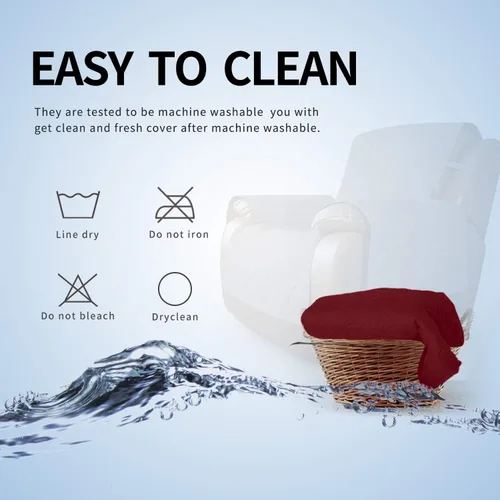 Miniatura 6 de Easy-Going - Funda reversible para sofá reclinable de sala, protector resistente al agua con correas elásticas, para perro