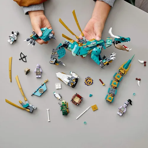 Miniatura 6 de LEGO NINJAGO Jungle Dragon 71746 Kit de construcción; juego ninja con juguete de dragón posable y NINJAGO Lloyd y Zane; juguete genial para niños