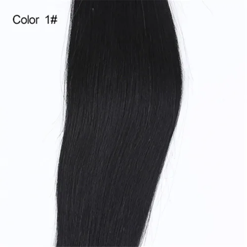 Miniatura 6 de Extensión de cola de caballo de pelo humano 3.53 oz Clip en cuerpo ondulado Ponytail postizo Envoltura alrededor de una pieza Wiglet por Remeehi 16