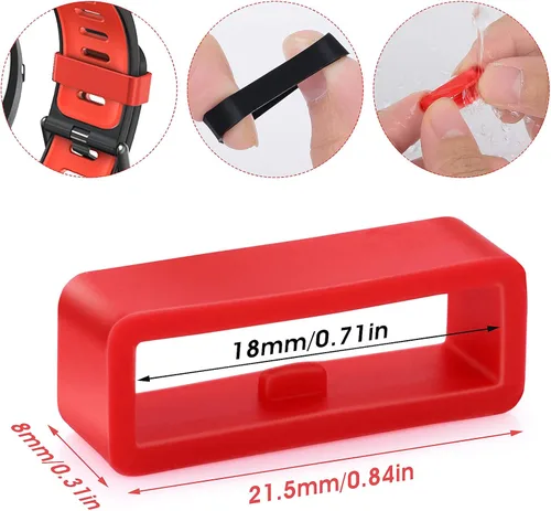 Miniatura 4 de Cobee Correa de reloj, soporte de retención de anillo de retención de aro de retención de banda de silicona para relojes deportivos inteligentes