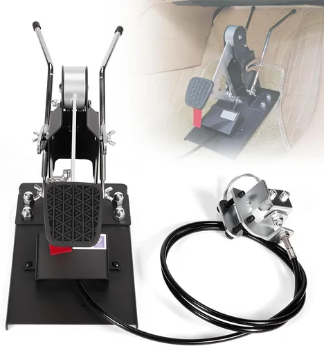 Pedal Universal Dual de Freno para el Lado del Pasajero para Entrenamiento del Conductor y Uso en Múltiples Vehículos, Sistema Hidráulico de Doble