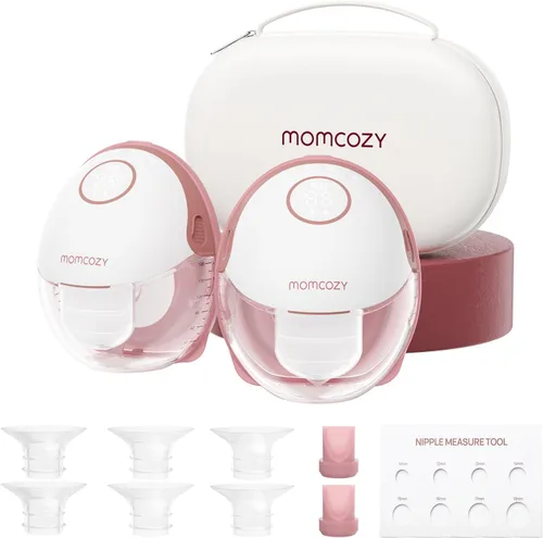 Momcozy Extractor de leche manos libres estilo móvil | M6, extractor de leche eléctrico portátil para lactancia materna, ritmo ideal, más leche,