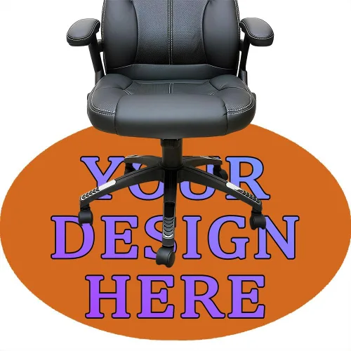 Miniatura 99 de Tapete redondo personalizado para silla de escritorio de oficina, diseño de tu propio logotipo de foto, texto, alfombrillas circulares