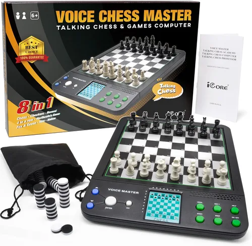 Miniatura 8 de iCore Juego de ajedrez electrónico - Enseña y juega con el tablero inteligente de ajedrez para computadora, ideal para principiantes y jugadores