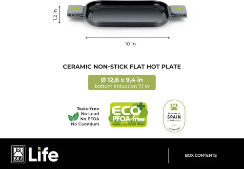 Miniatura 17 de BRA COOKWARE Life - Juego de utensilios de cocina de cerámica de 12 piezas, juego de ollas y sartenes de aluminio fundido reciclado con 2 ollas, 1