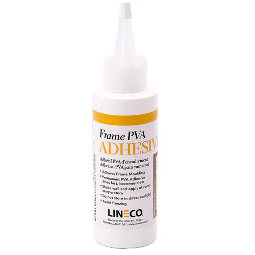 Miniatura 9 de LINECO Adhesivo de PVA, pegamento para marcos de fotos, madera o MDF, se seca transparente y flexible, 1 galón, ideal para enmarcar tableros