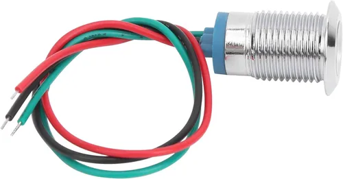 Miniatura 8 de Marhynchus 4 juegos de luces indicadoras LED precableadas LED redondas, impermeables, luz de 2 colores, electrodo de ánodo común de 12-24 V 0.472 in