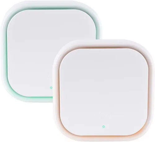 Paquete de 2 purificadores de aire de iones negativos con luz nocturna, ionizadores de aire para el hogar, silencioso y portátil, enchufable,
